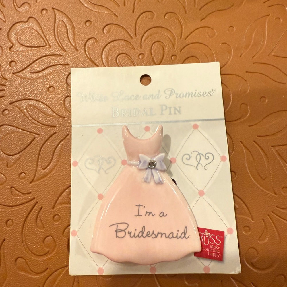 Russ Pink Bridal Pin